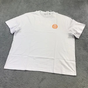 Sergio Tacchini Shirt Mens 4XL XXXXL Graphic Tee White Beige Spell Out a3hfgd - Picture 1 of 12
