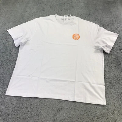 Camisa Sergio Tacchini Para Hombres 4XL XXXXL Camiseta Gráfica Blanca Beige Deletreada a3hfgd Foto 1 de 4