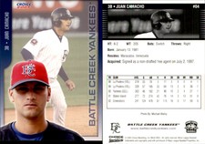 Juan Camacho 2003 Choice Battle Creek Yankees #04 Card *AutographDen*