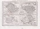 Anglesey Guernsey Jersey Isle Of Wight Great Britain Card Map Mercator 1651