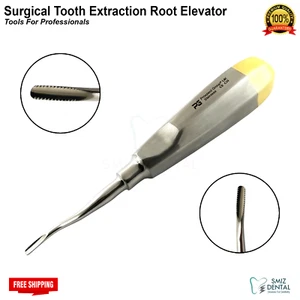 Dental Root Elevator Serrated #77R Extractions Elevators Surgical Instrument - Picture 1 of 8