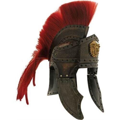 Brass Finish Roman Queen's Guard Helmet Full Size with Leather Liner