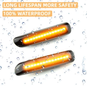 Dynamic For BMW 3-series E46 1997-2001 Side Marker Light 3400K Turn Signal Light - Picture 1 of 8