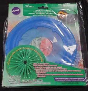 Clover Quick Yo-Yo Maker - Round Shape - Jumbo - Art No. 8708 - Brand New 3 1/2" - Picture 1 of 1