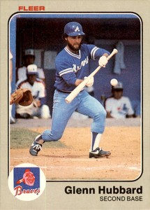 1983 Fleer Glenn Hubbard Atlanta Braves #139