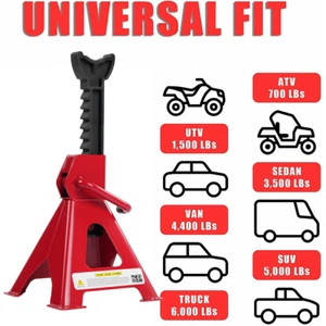 3T Car Adjustable Truck motorbike Stands Ratchet Lift Hoist Heavy Duty Steel - Picture 1 of 12
