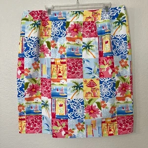 Talbots Damen Plus tropisch lebendig Insel-inspiriert Strand bedruckt Canvas Rock - Bild 1 von 8