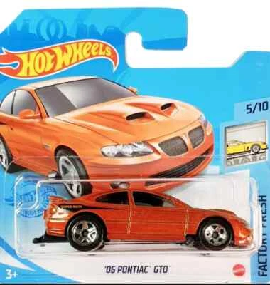 HOT WHEELS FACTORY FRESH-2021 '06 PONTIAC GT0 NR. 5/10 SCALA 1/64 DIE-CAST METAL - Immagine 1 di 4