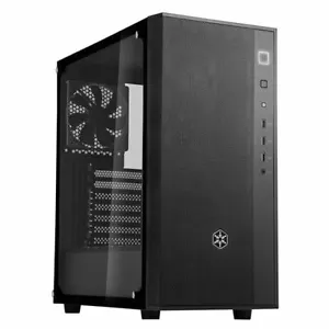 Silverstone FAR1B-G (Black) FARA R1 TG (Tempered Glass) MATX/Mini-ITX Case - Picture 1 of 5