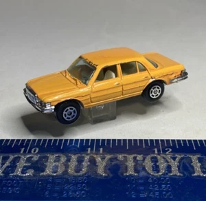 YATMING Fastwheel Mercedes Benz 450 SEL #1012 Orange Creamsicle RARE Metal Base - Picture 1 of 7