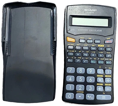 Sharp EL-501W 10 Digit Scientific Calculator w/Cover NEW BATTERY - Image 1 of 4