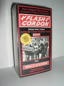 Flash Gordon Serial#1 - Space Soldiers starring Buster Crabbe (VHS.NEW,B&W) - Picture 1 of 5