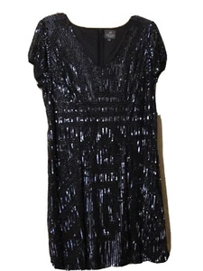 black sequin dress size 18w - Picture 1 of 3