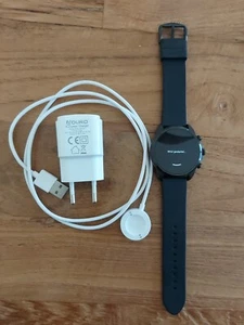Fossil Gen 6 FTW4061 44mm obudowa ze stali nierdzewnej z silikonową bransoletą w kolorze czarnym... - Zdjęcie 1 z 9