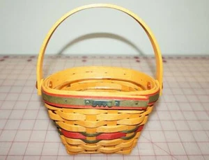 LONGABERGER 1998 LITTLE JOY CESTA NAVIDAD CON PROTECTOR - Imagen 1 de 6