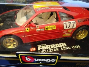 Burago 1991 Ferrari 348tb Evoluzione #177 Red Burago 1/18 Scale diecast model - Picture 1 of 4