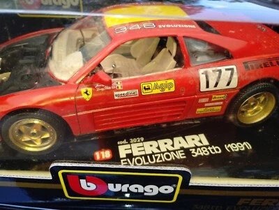 Burago 1991 Ferrari 348tb Evoluzione #177 Red Burago 1/18 Scale diecast model - Image 1 of 4