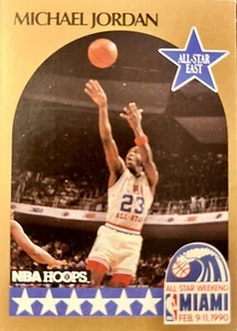 Michael Jordan Error All-Star Card 1990-91 NBA Hoops #5 Bulls GOAT - Picture 1 of 4