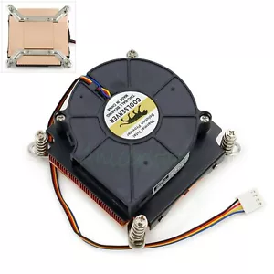 Ultra Slim 4pin Ball Turbo Fan Copper Heatsink CPU Radiator 1150 1155 1U Server - Picture 1 of 2