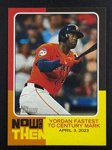 YORDAN ALVAREZ 2024 Topps Heritage High Number Now & Then #NAT-4 Houston Astros - Picture 1 of 2