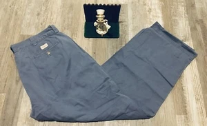 Polo Ralph Lauren Mens 38X30 Phillip Pants Flat Front Cotton Blue Nice - Picture 1 of 10