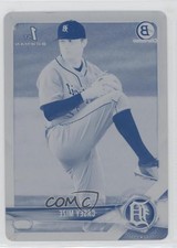 2018 Bowman Draft Chrome Printing Plate Cyan 1/1 Casey Mize #BDC-1 0r4