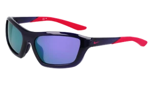 NIKE NIKE BRAZER M FV2401 500 PURPLE/PURPLE MIRROR 54/17CHILD Sunglasses - Picture 1 of 3
