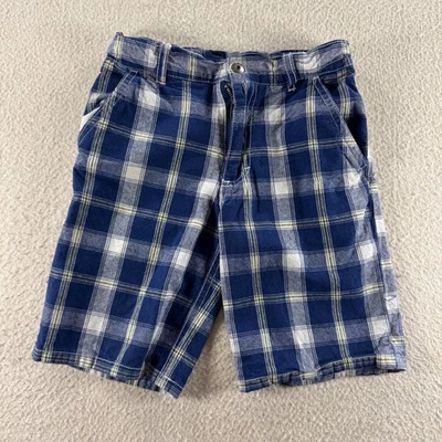 Tommy Hilfiger Boys Plaid Shorts Size 5 Blue White Casual Summer Preppy Outfit - Image 1 of 4