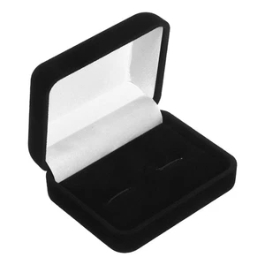 Manschettenknopf Aufbewahrungsbox Mann Reise Schmuck Halter kleine Glieder Vitrine - Bild 1 von 12