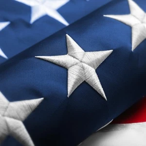 American Flag Heavy Duty 4x6,All Weather Sewn Stripes Embroidered Stars - All... - Bild 1 von 7