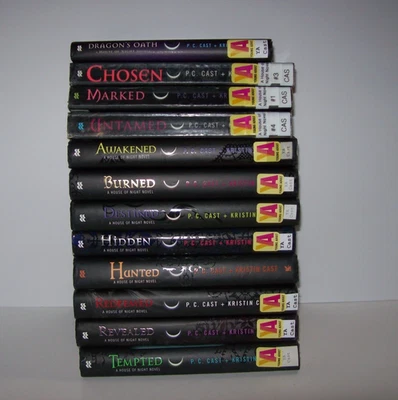 Lot of (12) A HOUSE OF NIGHT Novel 9HC &3 PB Books P.C. Cast + Kristin Cast - Image 1 of 2