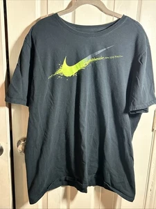 Nike, Mens T-shirt, The Nike Tee Swoosh, SZ 2XL Black - Picture 1 of 5