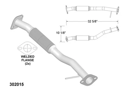 Exhaust and Tail Pipes for 1998-2001 Mercury Villager - Image 1 of 2