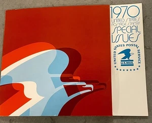 1970 USPS 24 Commemorative Stamp Special Issue Folio YEAR Set - Picture 1 of 4