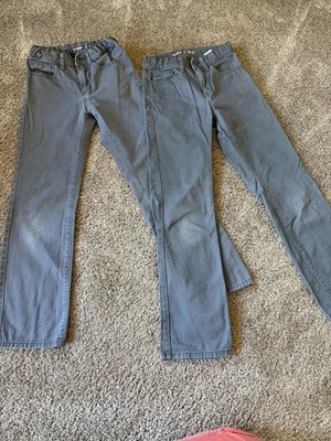 Old Navy прямые серые Chinos 12 узкие для мальчиков - Изображение 1 из 4