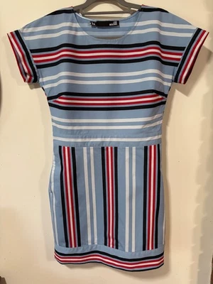 Love Moschino Size US8 AU12  Dress Striped - image 1 of 4