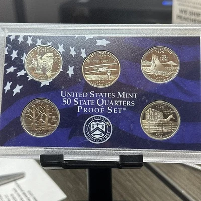 2001 S Proof State Quarter Set Gem DCam No box Or COA  10 Coins CN-Clad US Mint - Image 1 of 4
