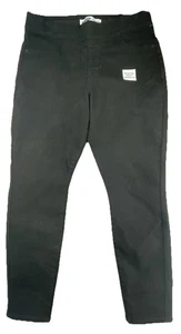 New Old Navy Super Skinny Pull On Jeans Women’s 12 S Black Elastic Waist NWT - Picture 1 of 9