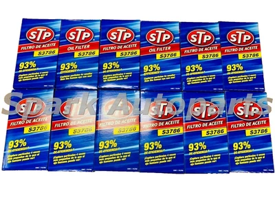 LOT OF 12 STP S3786 Engine Oil Filters FOR FORD 7.3L  F4TZ-6731-A FL1995 PH3786 - Image 1 of 4