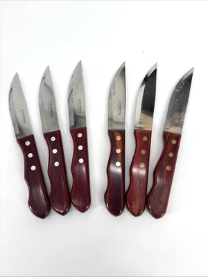 Cuchillos Tramontina 6 Porterhouse Steak 5” Hoja 10” Acero Alto Carbono Brasil Foto 1 de 4