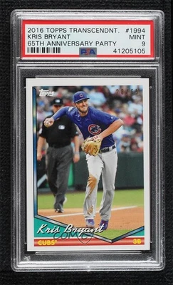 2016-17 Topps Transcendent Party /65 Kris Bryant #KB-1994 PSA 9 MINT - Image 1 of 2