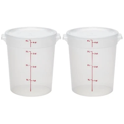 Food Storage Containers with Lids (BPA-Free) - 4 Quart Food Storage Container... - Image 1 of 4