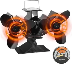 Hanaoyo Newly Holzofen Ventilator mit zwei Motoren, doppelt wärmebetrieben Medium  - Bild 1 von 9