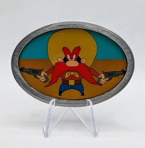 Yosemite Sam Looney Tunes Character Vintage Metal Enamel Heritage Belt Buckle - Picture 1 of 2