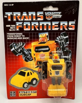 Transformers Hubcap G1 1990 Minibot MOSC - Image 1 of 4