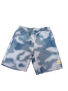 Adidas Originals Swim Shorts Trunks Blue Camo Boys XL 15-16 - Picture 1 of 4