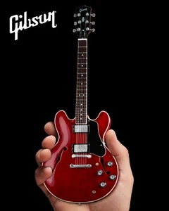 Gibson ES-335 Faded Cherry Handcrafted 1:4 Scale Mini Guitar Model - Picture 1 of 5