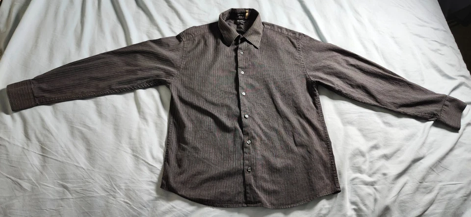 Camisa masculina manga longa BRANDINI tamanho grande cor preta - Imagem 1 de 4