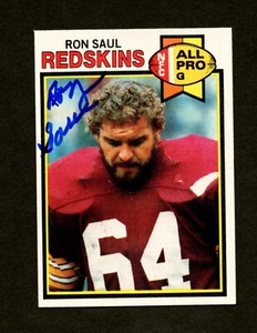 1979 Topps Ron Saul #236 Autographed Card ~ Washington Redskins ~ NM - Picture 1 of 2