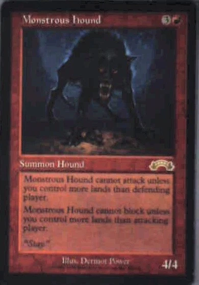 Monstrous Hound - Exodus: #89, Magic: The Gathering Nm R155 - Image 1 of 1